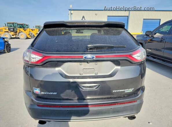 2FMPK3K95JBC15732 2018 FORD EDGE Gray Vista interior delantera