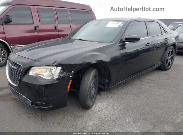 2C3CCAAG0GH142073 2016 CHRYSLER 300 Black Առջևի ձախ երեք քառորդ տեսարան