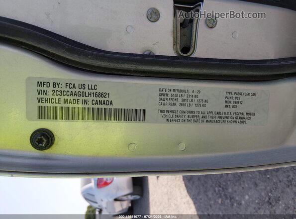 2C3CCAAG0LH168621 2020 CHRYSLER 300 Серебряный Вид подкапотного пространства