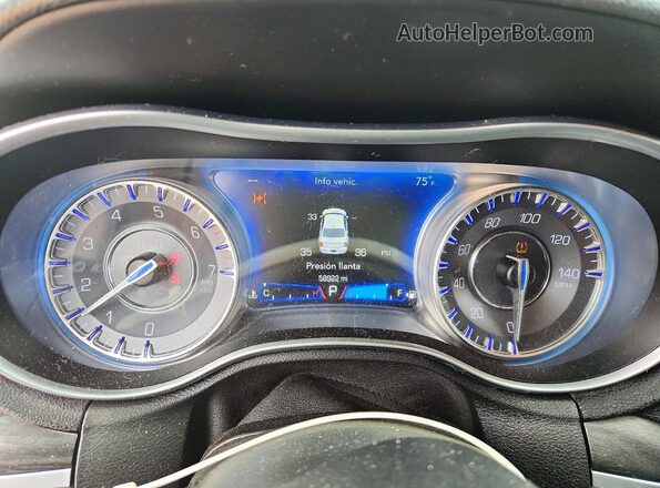 2C3CCAAG1LH189560 2020 CHRYSLER 300 Blue ხელსაწყოთა პანელის ხედი
