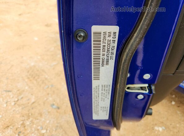 2C3CCAAG1LH189560 2020 CHRYSLER 300 Blue ძრავის განყოფილების ხედი