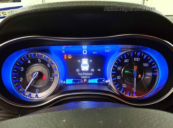 2C3CCAAG1NH107572 2022 CHRYSLER 300 White Instrument cluster view