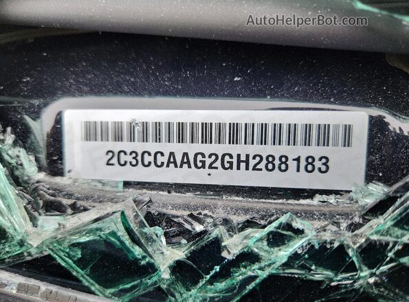 2C3CCAAG2GH288183 2016 CHRYSLER 300 Black Vista del compartimento del motor