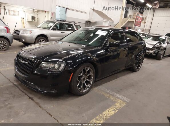 2C3CCAAG4JH275586 2018 CHRYSLER 300 Black წინა მარცხენა ხედი სამი მეოთხედიდან