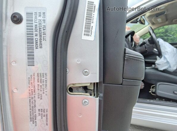 2C3CCAAG6MH644839 2021 CHRYSLER 300 Серебряный Вид подкапотного пространства