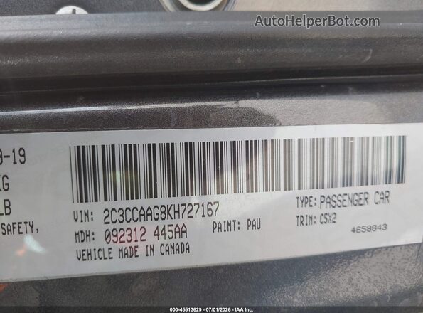 2C3CCAAG8KH727167 2019 CHRYSLER 300 Gray Engine compartment view
