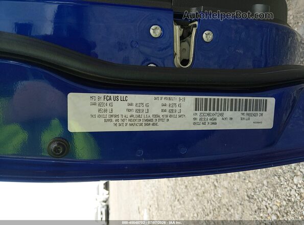 2C3CCABG1KH712492 2019 CHRYSLER 300 Blue Engine compartment view