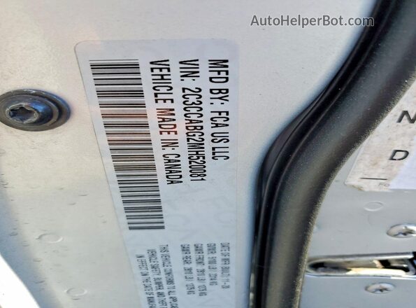 2C3CCABG2MH520081 2021 CHRYSLER 300 Silver Vista de la etiqueta del VIN
