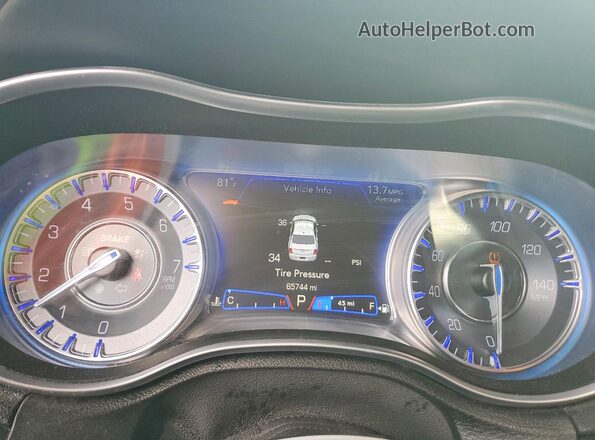 2C3CCABG4MH532975 2021 CHRYSLER 300 Black Instrument cluster view