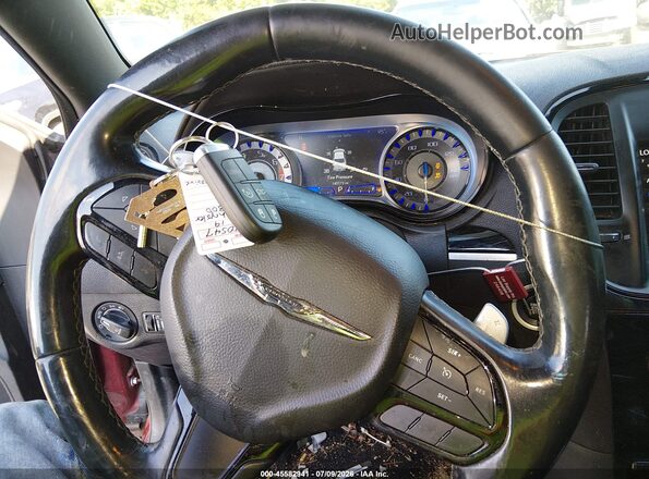 2C3CCABG5KH637974 2019 CHRYSLER 300 Burgundy Dashboard view
