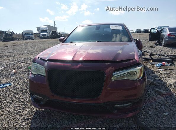 2C3CCABG5KH637974 2019 CHRYSLER 300 Burgundy Instrument cluster view