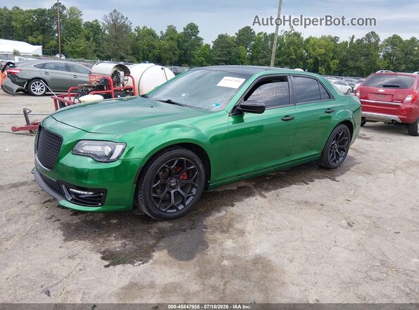 2C3CCABG6KH682809 2019 CHRYSLER 300 Green Առջևի ձախ երեք քառորդ տեսարան