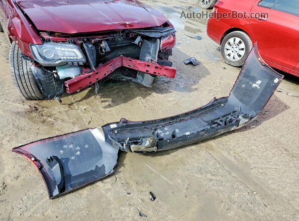 2C3CCABG8JH277971 2018 CHRYSLER 300 Burgundy ძრავის განყოფილების ხედი
