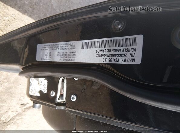 2C3CCABG8MH520182 2021 CHRYSLER 300 Black Вид підкапотного простору