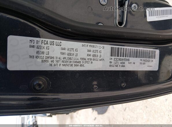 2C3CCABGXKH559496 2019 CHRYSLER 300 Black ძრავის განყოფილების ხედი