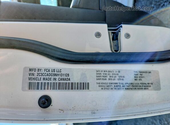 2C3CCADG9NH131128 2022 CHRYSLER 300 White Շարժիչի բաժամունքի տեսք