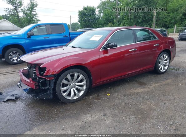 2C3CCAEG3JH301489 2018 CHRYSLER 300 Бордовый Передняя левая четверть