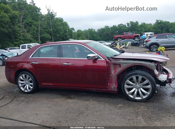 2C3CCAEG3JH301489 2018 CHRYSLER 300 Бордовый Вид задней части салона