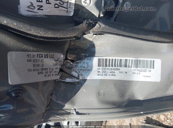 2C3CCAEG3KH689664 2019 CHRYSLER 300 Gray Widok komory silnika