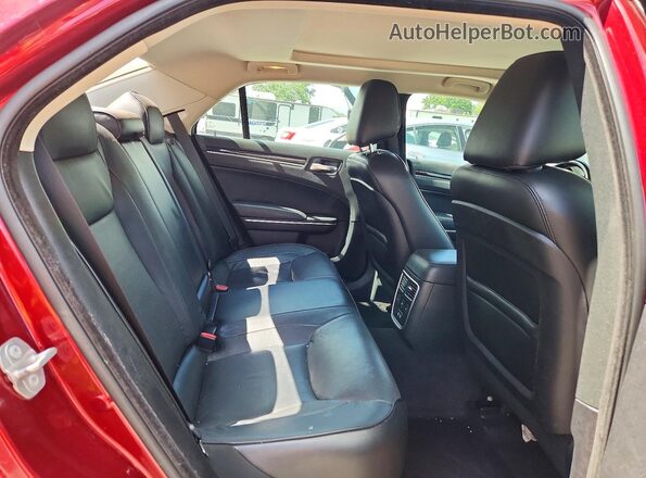 2C3CCAEG5HH632665 2017 CHRYSLER 300 Red Rear seats view
