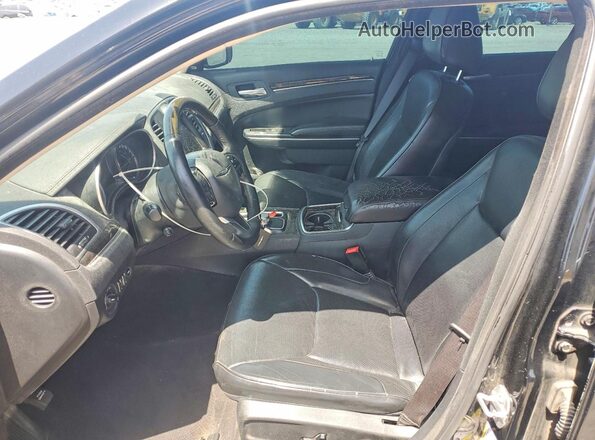 2C3CCAEG7GH219807 2016 CHRYSLER 300 Black Widok wnętrza z przodu