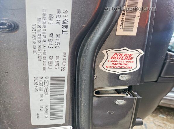 2C3CCAEG8KH594890 2019 CHRYSLER 300 Gray Vista de la etiqueta del VIN