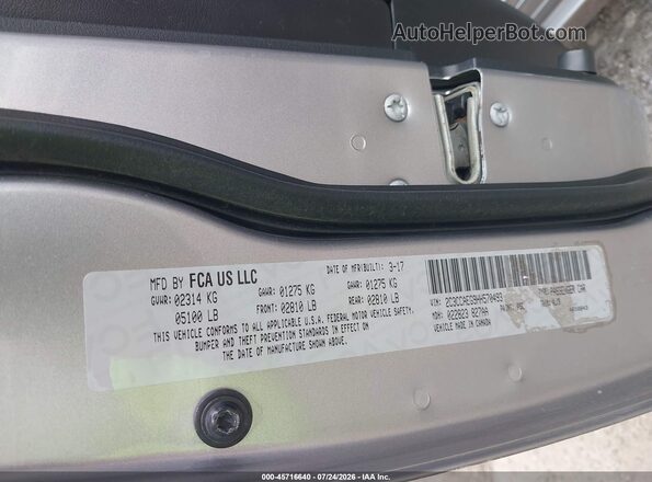2C3CCAEG9HH570493 2017 CHRYSLER 300 Silver Widok komory silnika