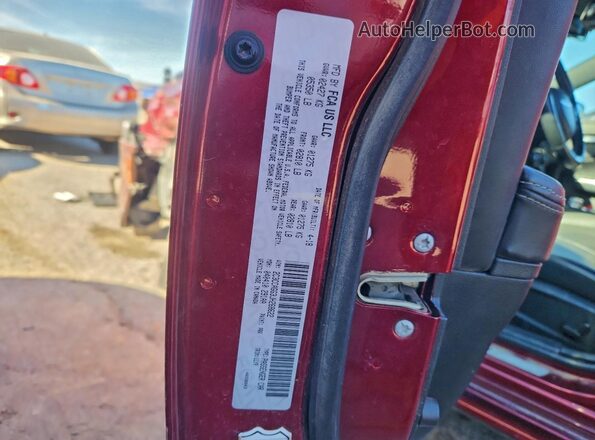 2C3CCAGG3JH268622 2018 CHRYSLER 300 Red VIN კოდის სტიკერის ხედი