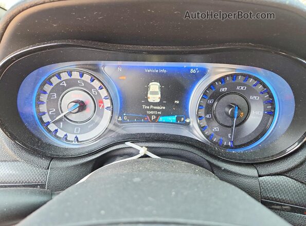 2C3CCAGG4GH248825 2016 CHRYSLER 300 Black ხელსაწყოთა პანელის ხედი