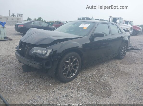2C3CCAGG5GH244329 2016 CHRYSLER 300 Black Առջևի ձախ երեք քառորդ տեսարան