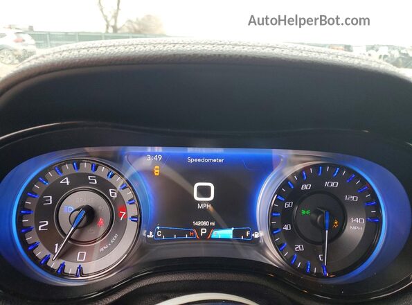 2C3CCAGG6HH540333 2017 CHRYSLER 300 White Instrument cluster view