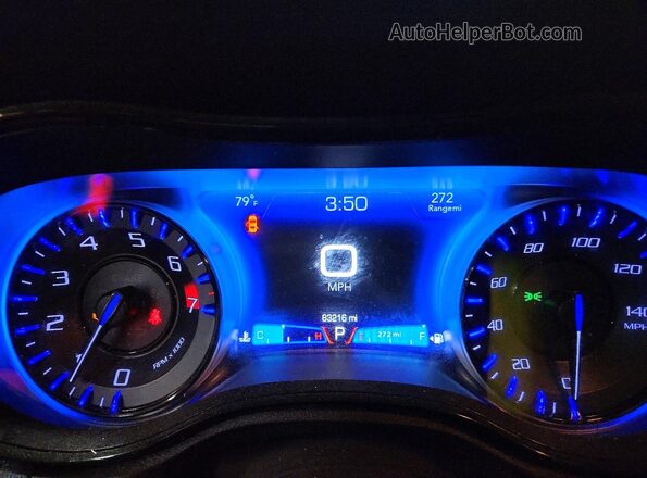 2C3CCAGG8KH648945 2019 CHRYSLER 300 Gray Вид щитка приладів