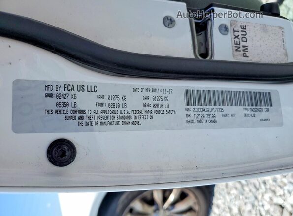 2C3CCAKG2JH177235 2018 CHRYSLER 300 Белый Вид подкапотного пространства