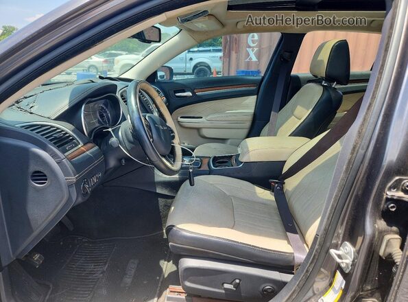 2C3CCAPT5GH198353 2016 CHRYSLER 300 Gray წინა სალონის ხედი