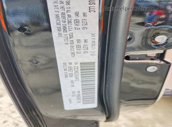 2C3CCARG1GH164412 2016 CHRYSLER 300 Black VIN կոդի պիտակի տեսք