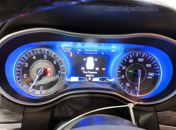 2C3CCARG1MH592427 2021 CHRYSLER 300 Черный Вид щитка приборов