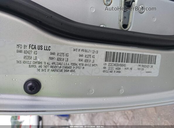 2C3CCARG5KH566491 2019 CHRYSLER 300 Silver Engine compartment view
