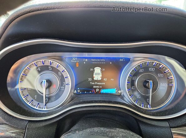 2C3CCARG7GH351332 2016 CHRYSLER 300 Red Instrument cluster view