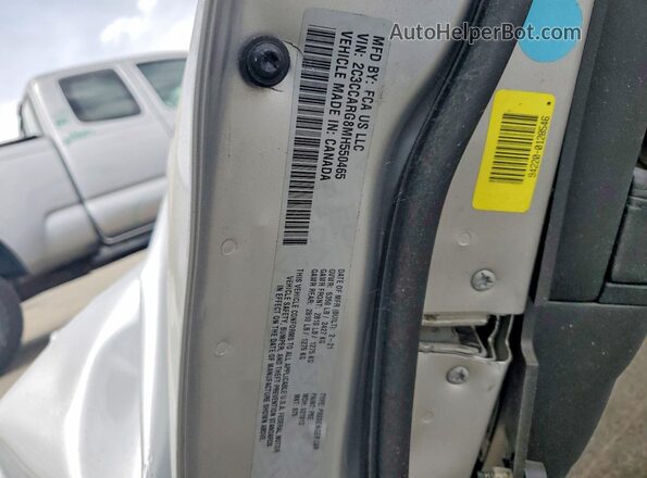 2C3CCARG8MH550465 2021 CHRYSLER 300 Silver VIN კოდის სტიკერის ხედი