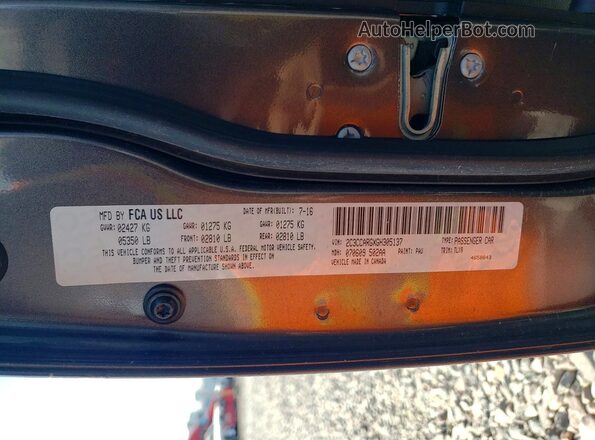 2C3CCARGXGH305137 2016 CHRYSLER 300 Gray Widok komory silnika