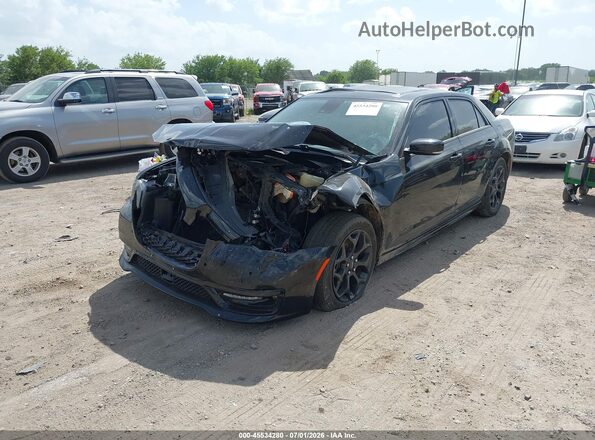 2C3CCASG7NH236964 2022 CHRYSLER 300 Black წინა მარცხენა ხედი სამი მეოთხედიდან