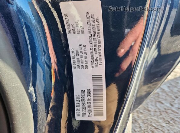 2C3CDBCK8RR193998 2024 DODGE CHARGER Black Vista del compartimento del motor