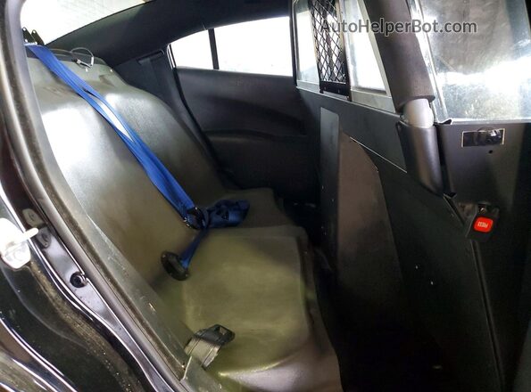2C3CDXAG0JH278601 2018 DODGE CHARGER Black Rear seats view