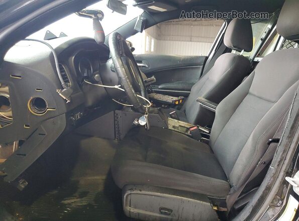 2C3CDXAG0JH278601 2018 DODGE CHARGER Black Front interior view