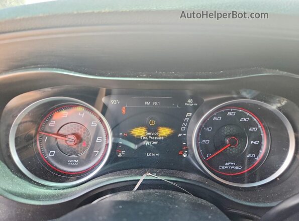 2C3CDXAG3GH165458 2016 DODGE CHARGER White Instrument cluster view