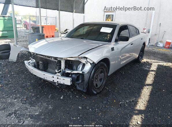 2C3CDXAG4JH277127 2018 DODGE CHARGER Silver Przód lewy