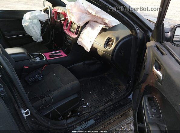 2C3CDXAG6GH293516 2016 DODGE CHARGER Black Front interior view