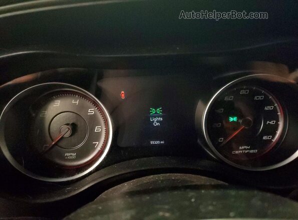 2C3CDXAG6KH547508 2019 DODGE CHARGER White Instrument cluster view