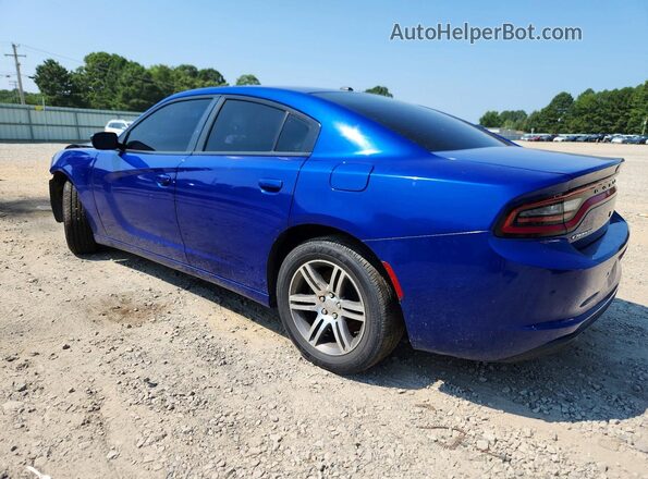 2C3CDXAT2KH579305 2019 DODGE CHARGER Blue Հետևի ձախ