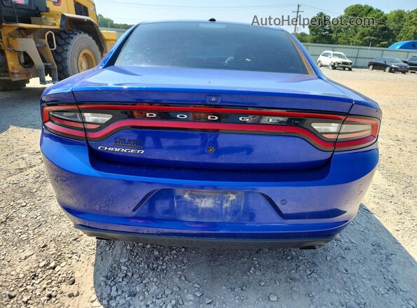 2C3CDXAT2KH579305 2019 DODGE CHARGER Blue Հետևի տեսք